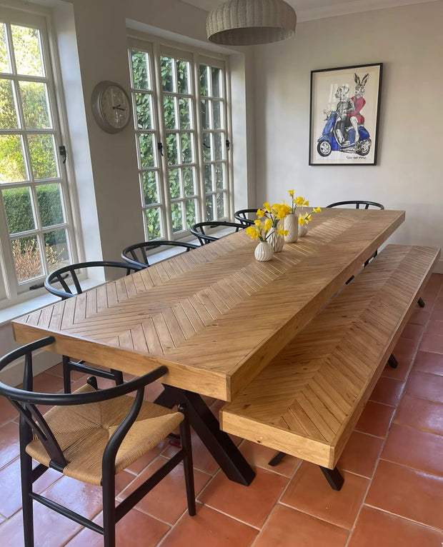 Herringbone Dining Table
