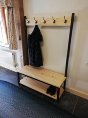 Hallway Bench and Coat Rack
