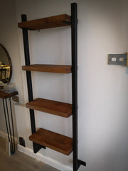 Industrial Wall Ladder Shelf Unit