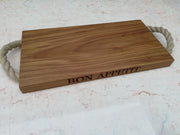 Oak and Rope Serving Board - Large