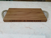 Oak and Rope Serving Board - Large