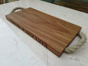 Oak and Rope Serving Board - Large