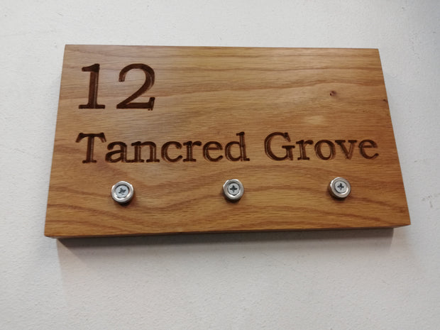 Oak Magnetic Key holder