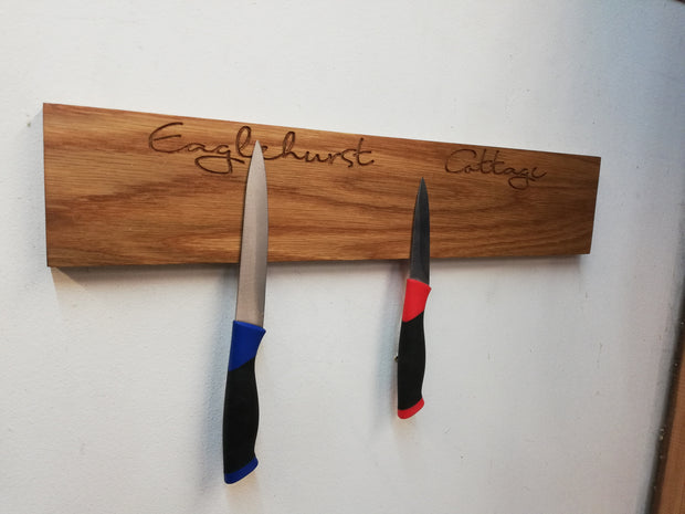 Oak Magnetic Kitchen Knife Rack