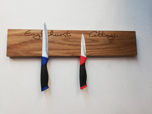Oak Magnetic Kitchen Knife Rack