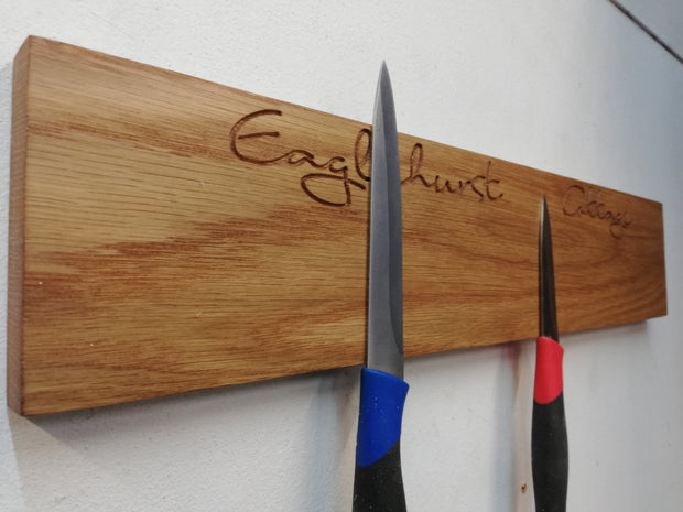 Oak Magnetic Kitchen Knife Rack