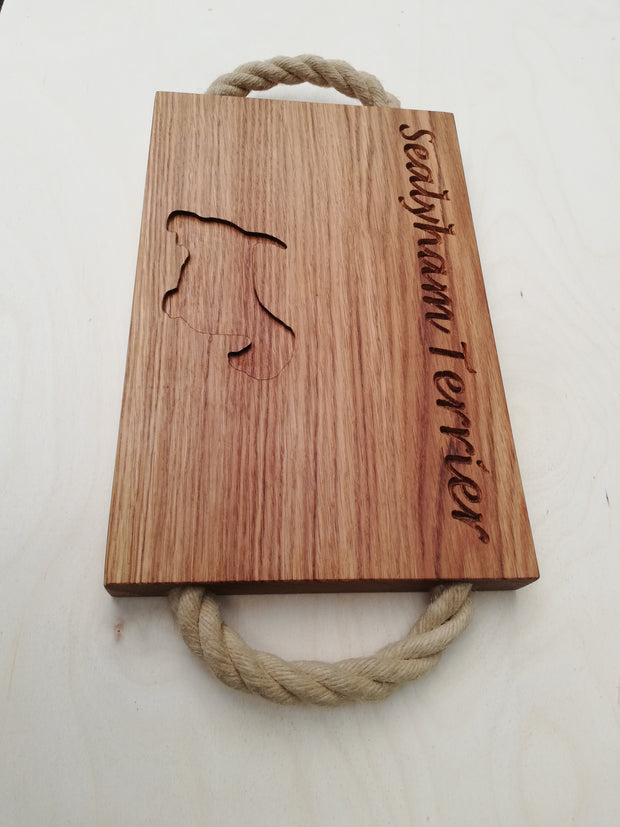 Oak and Rope Serving Board - Small