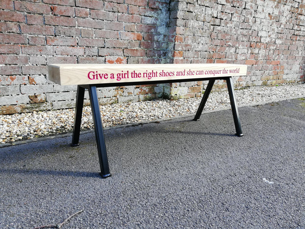 Industrial Oak Bench - Outdoor