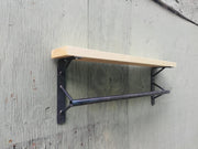 Industrial Kitchen Rail and Shelf