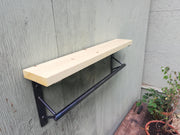 Industrial Kitchen Rail and Shelf