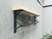 Industrial Kitchen Rail and Shelf