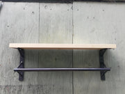 Industrial Kitchen Rail and Shelf